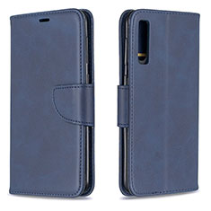 Coque Portefeuille Livre Cuir Etui Clapet B04F pour Samsung Galaxy A50 Bleu