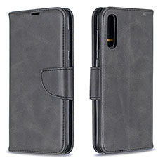 Coque Portefeuille Livre Cuir Etui Clapet B04F pour Samsung Galaxy A50 Noir