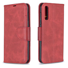 Coque Portefeuille Livre Cuir Etui Clapet B04F pour Samsung Galaxy A50 Rouge