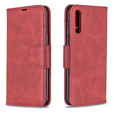 Coque Portefeuille Livre Cuir Etui Clapet B04F pour Samsung Galaxy A50S Rouge