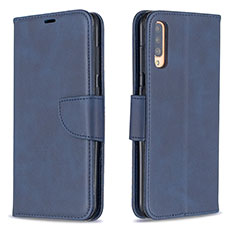 Coque Portefeuille Livre Cuir Etui Clapet B04F pour Samsung Galaxy A70S Bleu