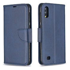 Coque Portefeuille Livre Cuir Etui Clapet B04F pour Samsung Galaxy M10 Bleu