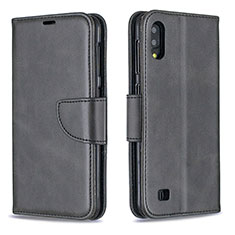 Coque Portefeuille Livre Cuir Etui Clapet B04F pour Samsung Galaxy M10 Noir
