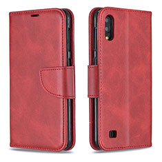 Coque Portefeuille Livre Cuir Etui Clapet B04F pour Samsung Galaxy M10 Rouge