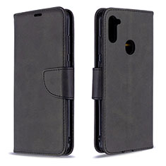 Coque Portefeuille Livre Cuir Etui Clapet B04F pour Samsung Galaxy M11 Noir