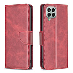 Coque Portefeuille Livre Cuir Etui Clapet B04F pour Samsung Galaxy M33 5G Rouge
