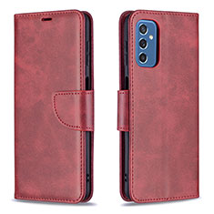 Coque Portefeuille Livre Cuir Etui Clapet B04F pour Samsung Galaxy M52 5G Rouge
