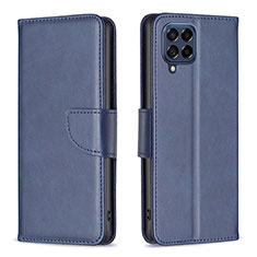 Coque Portefeuille Livre Cuir Etui Clapet B04F pour Samsung Galaxy M53 5G Bleu