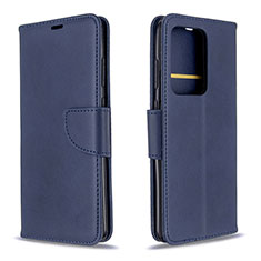 Coque Portefeuille Livre Cuir Etui Clapet B04F pour Samsung Galaxy S20 Plus Bleu