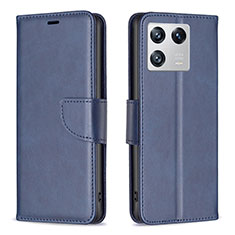 Coque Portefeuille Livre Cuir Etui Clapet B04F pour Xiaomi Mi 13 Pro 5G Bleu