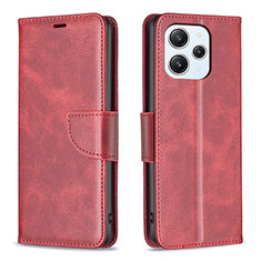 Coque Portefeuille Livre Cuir Etui Clapet B04F pour Xiaomi Redmi 12 4G Rouge