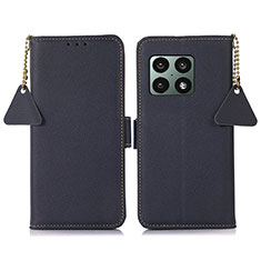 Coque Portefeuille Livre Cuir Etui Clapet B04H pour OnePlus 10 Pro 5G Bleu