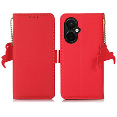 Coque Portefeuille Livre Cuir Etui Clapet B04H pour OnePlus Nord CE 3 5G Rouge