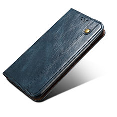 Coque Portefeuille Livre Cuir Etui Clapet B04S pour Samsung Galaxy S21 Plus 5G Bleu