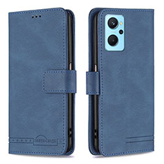 Coque Portefeuille Livre Cuir Etui Clapet B05F pour Oppo K10 4G Bleu