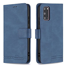 Coque Portefeuille Livre Cuir Etui Clapet B05F pour Samsung Galaxy S20 5G Bleu