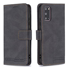 Coque Portefeuille Livre Cuir Etui Clapet B05F pour Samsung Galaxy S20 Noir