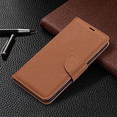 Coque Portefeuille Livre Cuir Etui Clapet B05F pour Samsung Galaxy S21 FE 5G Marron