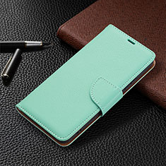 Coque Portefeuille Livre Cuir Etui Clapet B05F pour Samsung Galaxy S21 FE 5G Pastel Vert