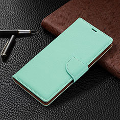 Coque Portefeuille Livre Cuir Etui Clapet B05F pour Samsung Galaxy S21 Ultra 5G Vert