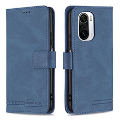 Coque Portefeuille Livre Cuir Etui Clapet B05F pour Xiaomi Mi 11i 5G Bleu