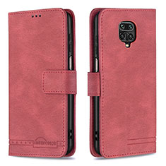 Coque Portefeuille Livre Cuir Etui Clapet B05F pour Xiaomi Poco M2 Pro Rouge