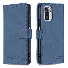 Coque Portefeuille Livre Cuir Etui Clapet B05F pour Xiaomi Poco M5S Bleu