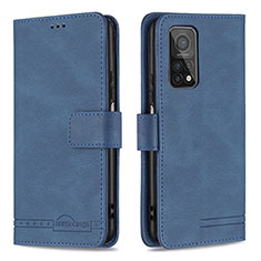 Coque Portefeuille Livre Cuir Etui Clapet B05F pour Xiaomi Redmi K30S 5G Bleu