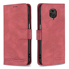Coque Portefeuille Livre Cuir Etui Clapet B05F pour Xiaomi Redmi Note 9 Pro Max Rouge