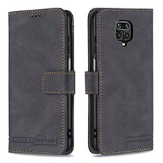 Coque Portefeuille Livre Cuir Etui Clapet B05F pour Xiaomi Redmi Note 9 Pro Noir