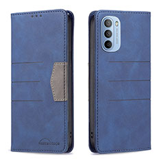Coque Portefeuille Livre Cuir Etui Clapet B06F pour Motorola Moto G31 Bleu