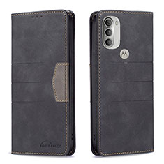 Coque Portefeuille Livre Cuir Etui Clapet B06F pour Motorola Moto G51 5G Noir