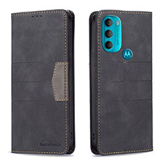 Coque Portefeuille Livre Cuir Etui Clapet B06F pour Motorola Moto G71 5G Noir