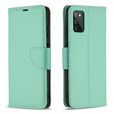 Coque Portefeuille Livre Cuir Etui Clapet B06F pour Samsung Galaxy A03s Vert