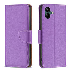 Coque Portefeuille Livre Cuir Etui Clapet B06F pour Samsung Galaxy A04E Violet