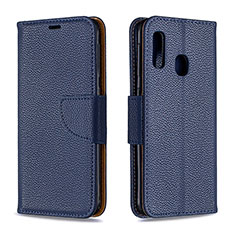 Coque Portefeuille Livre Cuir Etui Clapet B06F pour Samsung Galaxy A20e Bleu