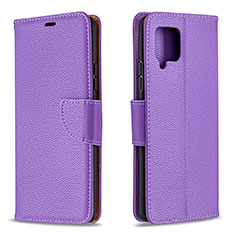 Coque Portefeuille Livre Cuir Etui Clapet B06F pour Samsung Galaxy A42 5G Violet