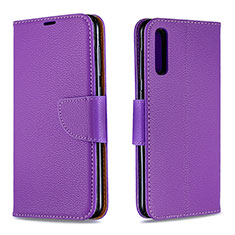 Coque Portefeuille Livre Cuir Etui Clapet B06F pour Samsung Galaxy A50 Violet