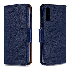Coque Portefeuille Livre Cuir Etui Clapet B06F pour Samsung Galaxy A70 Bleu