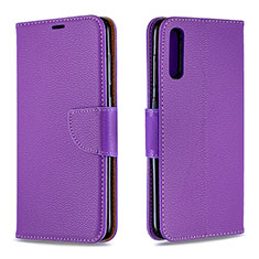 Coque Portefeuille Livre Cuir Etui Clapet B06F pour Samsung Galaxy A70 Violet