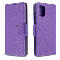 Coque Portefeuille Livre Cuir Etui Clapet B06F pour Samsung Galaxy A71 5G Violet