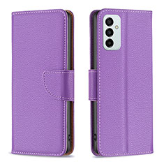 Coque Portefeuille Livre Cuir Etui Clapet B06F pour Samsung Galaxy F23 5G Violet