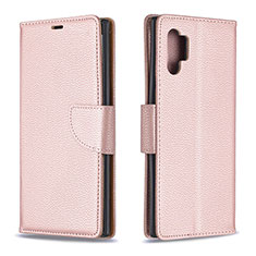 Coque Portefeuille Livre Cuir Etui Clapet B06F pour Samsung Galaxy Note 10 Plus 5G Or Rose