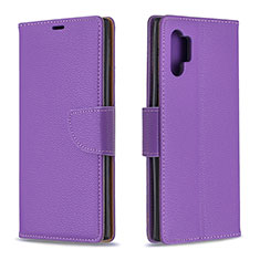 Coque Portefeuille Livre Cuir Etui Clapet B06F pour Samsung Galaxy Note 10 Plus 5G Violet
