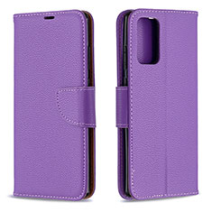 Coque Portefeuille Livre Cuir Etui Clapet B06F pour Samsung Galaxy Note 20 5G Violet