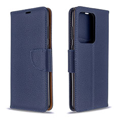 Coque Portefeuille Livre Cuir Etui Clapet B06F pour Samsung Galaxy S20 Plus 5G Bleu