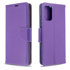 Coque Portefeuille Livre Cuir Etui Clapet B06F pour Samsung Galaxy S20 Violet