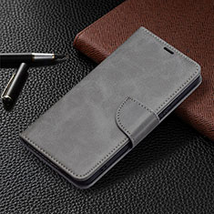 Coque Portefeuille Livre Cuir Etui Clapet B06F pour Samsung Galaxy S21 5G Gris