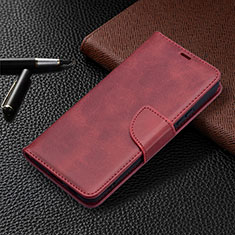 Coque Portefeuille Livre Cuir Etui Clapet B06F pour Samsung Galaxy S21 5G Rouge