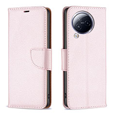Coque Portefeuille Livre Cuir Etui Clapet B06F pour Xiaomi Civi 3 5G Or Rose